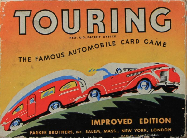 Parker Brothers "Touring - Automobile Card Game" Cardgame 1935 (8400)
